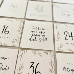 Schwangerschafts-Meilensteinkarten CHLOE