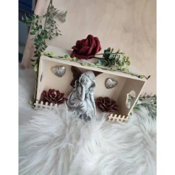 Süße Deko mit Elfe Dekoration Tischdeko 20x15 m.Beleuchtung