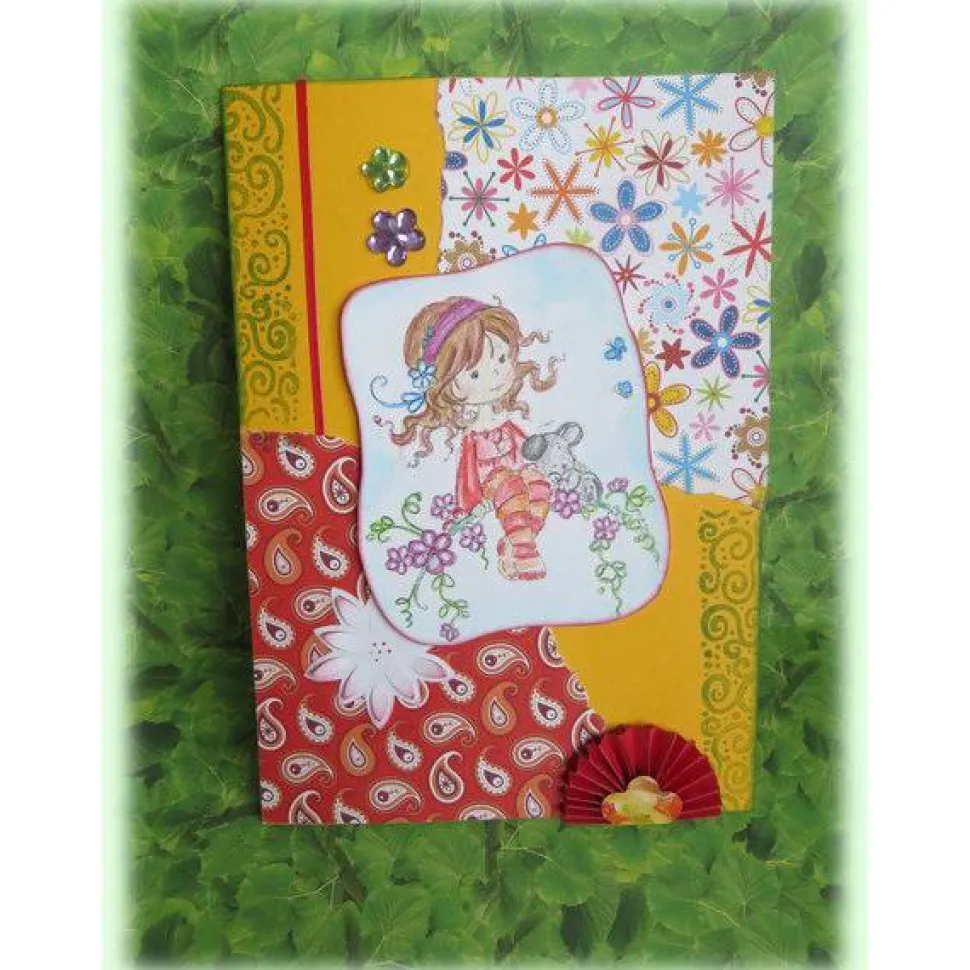 Süße Geburtstagskarte für Mädchen,Grußkarte, Kindergeburtstag,