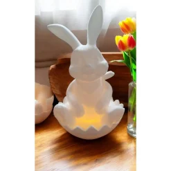 Süße Hasen aus umweltfreundlichem PLA – Deko-Hasen 19 cm hoch, 12 cm breit, 3D-gedruckt