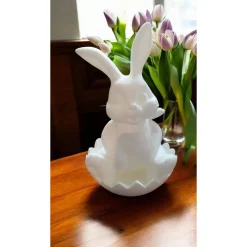 Süße Hasen aus umweltfreundlichem PLA – Deko-Hasen 19 cm hoch, 12 cm breit, 3D-gedruckt