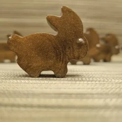 Süße kleine Hasen aus Epoxidharz, 6er Set. Dekoration für den Tisch usw.