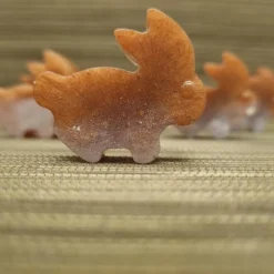 Süße kleine Hasen aus Epoxidharz, 6er Set. Dekoration für den Tisch usw.