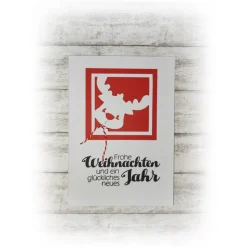 süße Weihnachts-Karte, Grußkarte zu Weihnachten, Weihnachtszeit, Handmade