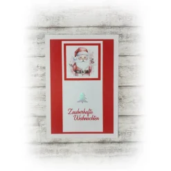 süße Weihnachts-Karte, Grußkarte zu Weihnachten, Weihnachtszeit, Handmade