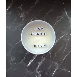 Secret Message Kerze – Personalisierte Nachricht im Wachs, handgefertigt & vegan