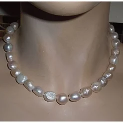 Sehr edles Tahiti Barockperlen Collier 45 cm