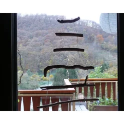 Sehr schöne Weihnachtspyramide Fensterpyramide Adventspyramide Pyramide aus Treibholz.