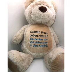 Sehr schöner bestickter Bär Teddy Geburtsdaten, Namen, Spruch