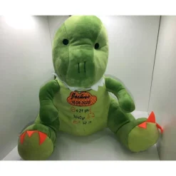 Sehr schöner bestickter Dinosaurier Geburtsdaten, Namen, Spruch, Motivation, Geschenk Dino