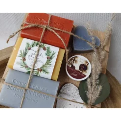 Seifengeschenk aus Schafmilchseife, Männergeschenk mit herben Düften - Herrenseife