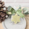 Seifenstern aus Schafmilchseife - Weihnachtsstern - EISENKRAUT - grün
