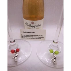 Sektringe Pumps  - Markierungsringe für Stielgläser, 6, 8, 12 Stück zur Auswahl