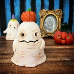 Süßer Geist mit Kürbis, leuchtet mit LED-Teelicht
