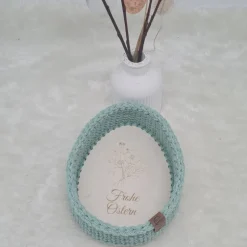 Süßer Häkelkorb, Osternest, Utensilo, Osterdeko, Bobbiny,  2 Größen, viele Farben