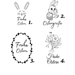 Süßer Häkelkorb, Osternest, Utensilo, Osterdeko, Bobbiny, graviert