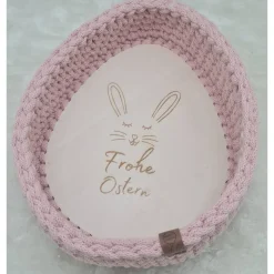 Süßer Häkelkorb, Osternest, Utensilo, Osterdeko, Bobbiny, graviert