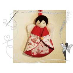 Süßer, kleine Schutzengel für Geldgeschenke, Gutscheine oder liebe Botschaften-rot/weß