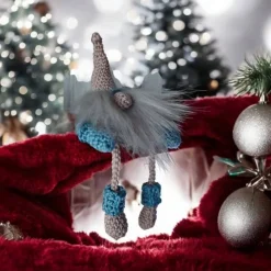 Süßer Wichtel gehäkelt aus 100% Baumwolle – Handarbeit Deko 17cm