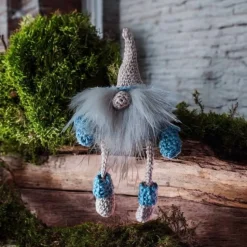 Süßer Wichtel gehäkelt aus 100% Baumwolle – Handarbeit Deko 17cm