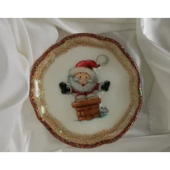 Servierteller Serviertablett Dekoteller Dekoration Weihnachten aus Resin Epoxidharz