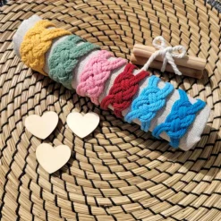 Serviettenbänder (4rer Set), Makramee, für Hochzeiten und andere Feierlichkeiten