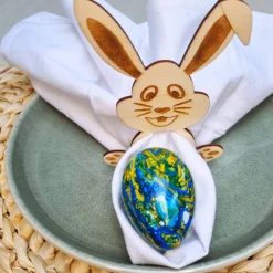 Serviettenring Ostern | Ostern Holz Deko | Tischdeko Ostern | Serviettenringe Ostern | Tischdeko Osterhase | Serviettenh