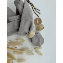Serviettenringe aus Holz 43mm rund, Natur Buche – Perfekt für Hochzeit, Geburtstag & DIY-Deko