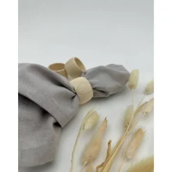 Serviettenringe aus Holz 43mm rund, Natur Buche – Perfekt für Hochzeit, Geburtstag & DIY-Deko