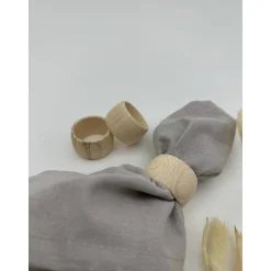 Serviettenringe aus Holz 43mm rund, Natur Buche – Perfekt für Hochzeit, Geburtstag & DIY-Deko