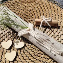 Serviettenringe (4rer Set), Makramee, für Hochzeiten und andere Feierlichkeiten