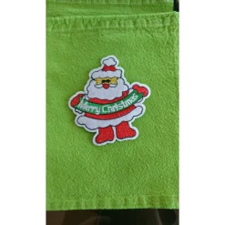 süßes handgefertigtes Weihnachtsbeutelchen im Vintage Look, mit Tunnelzug