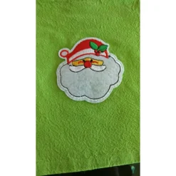 süßes handgefertigtes Weihnachtsbeutelchen im Vintage Look, mit Tunnelzug