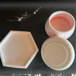 Set aus Pilz und Tablett