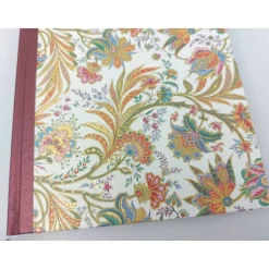 Set, Erinnerungsbox Notizbuch Fotoalbum, metallic rot, Ranken gold, UNIKAT, Hochzeitsbox