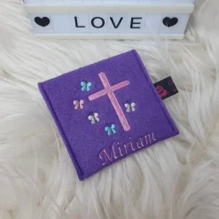 Set Gotteslobhülle Schmetterlinge mit Rosenkranztasche