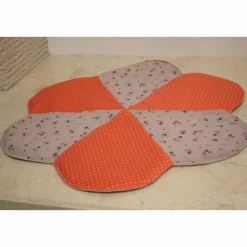 Set in Blütenform: Orange-Blumen 1