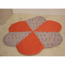 Set in Blütenform: Orange-Blumen 1