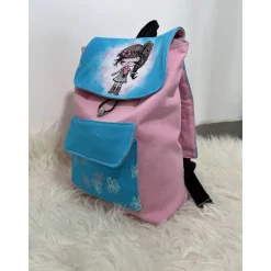Set Kleid und passender Kindergarten Rucksack - mit oder ohne Namen - mit Wunschnamen Kinderrucksack - Tasche für Mädche