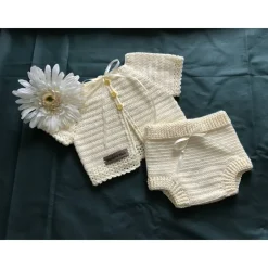 Set *Missi* Babyjacke, Jäckchen, Jacke, Gr. 56/62 und kurze Hose