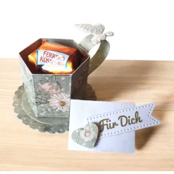 Set Tasse mit Umschlag – Mini Deko Tasse als Gastgeschenk, Geldgeschenk & Tischdeko