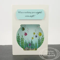 Shadow-Box-Karte mit 3D-Effekt ● A6 ● Aquarium