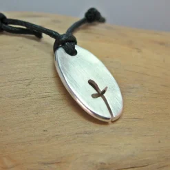 Silberanhänger Kreuz  "Felicitas", Geschenk zur Konfirmation, Kommunion, Gravur möglich