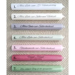 Silberhochzeit Geldgeschenk Silberhochzeitsgeschenk Häuser / Lichthäuser Kerzenhalter Herz Geschenkset Gutschein Kerzens