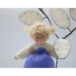 Silberling - Silberblatt - Mondviole - Blumenkind - Jahreszeitentisch - Waldorf Art - Herbst Dekoration - Art.Nr. HE7