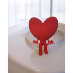 Sitzendes Herz: Verspielte Herz-Figur zum Hinstellen – 3D-gedruckte Deko