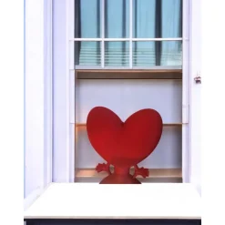 Sitzendes Herz: Verspielte Herz-Figur zum Hinstellen – 3D-gedruckte Deko