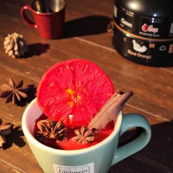 Sojawachs Glühwein Kerze im Becher – Winterlicher Duft mit Orange, Zimt & Sternanis