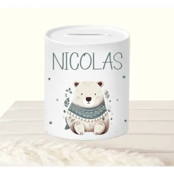 Spardose Kind Löwe personalisiert, Sparschwein mit Namen Kind, Geburtstagsgeschenk Kind, Kinderspardose Geschenk