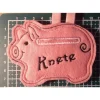 Sparschwein Knete Rosa bestickt aus Kunstfilz mit Aufhänger – Geschenkidee & Deko